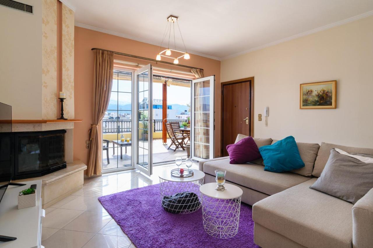 Central Penthouse In Quiet Neighborhood Near Sandy Beach Chania  Eksteriør billede